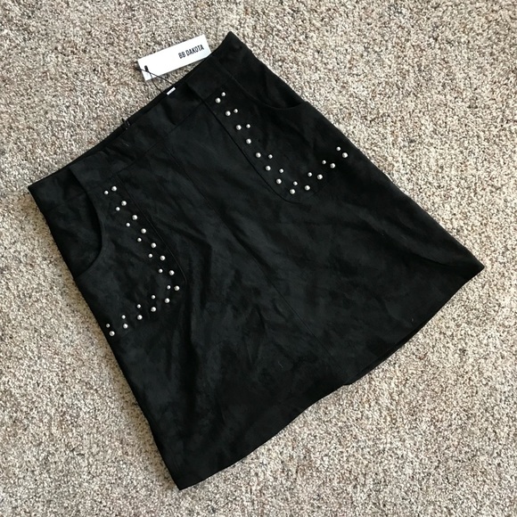Studded suede BB Dakota skirt - Picture 1 of 4